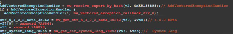 Figure 31 – Example psuedo-code w/ comments after running IDA Python script
