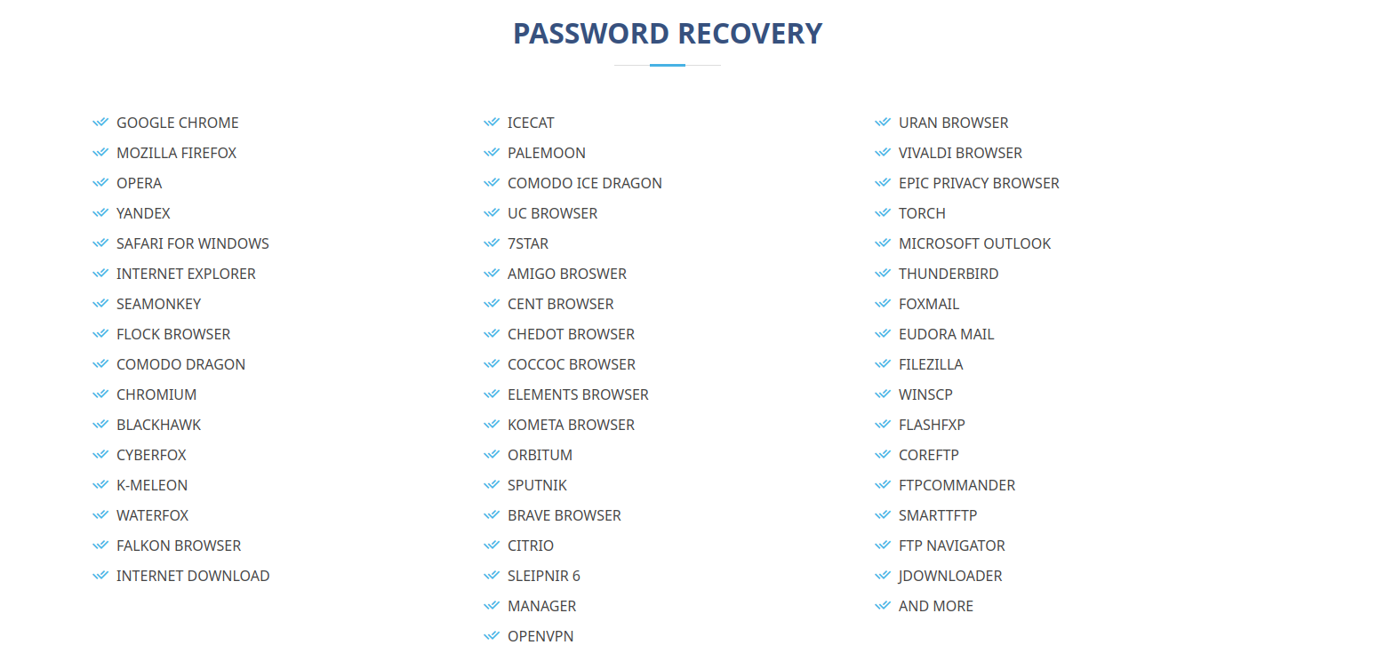 DarkCloud website PASSWORD RECOVERY