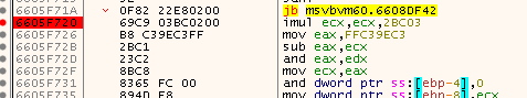 Key instructions of rtcRandomNext