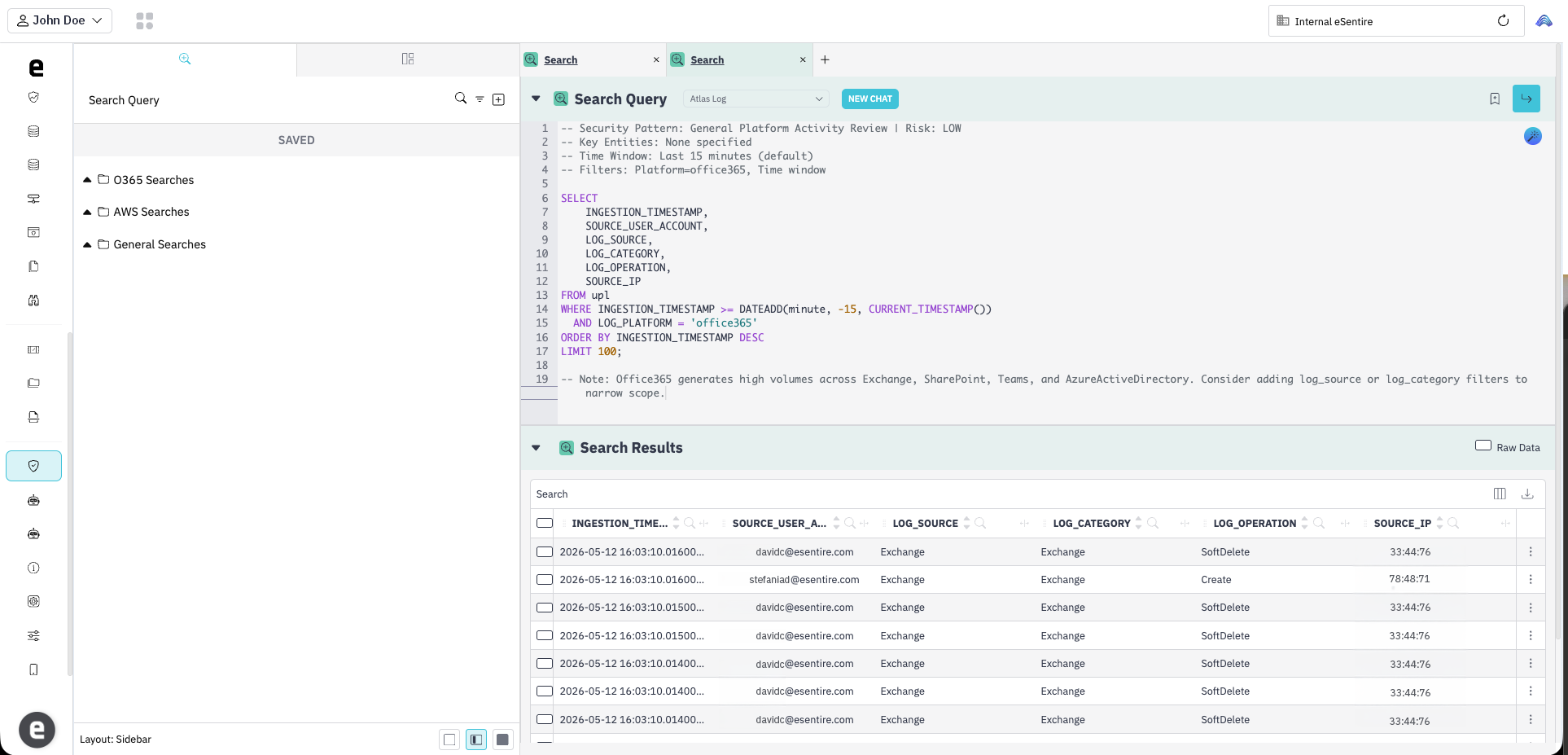Atlas SIEM Search Query
