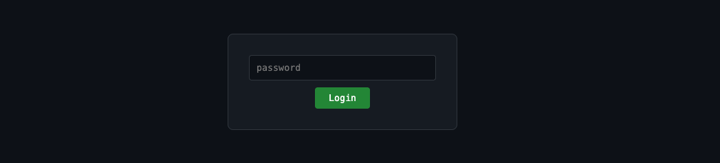 Figure 17 - Web shell login form