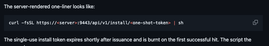 Figure 4 - Documentation in the Platypus GitHub describing the generation of the staging command