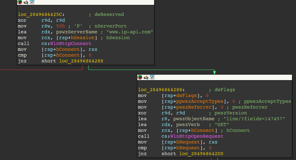 Figure 12 – IP-API geo-ip lookup