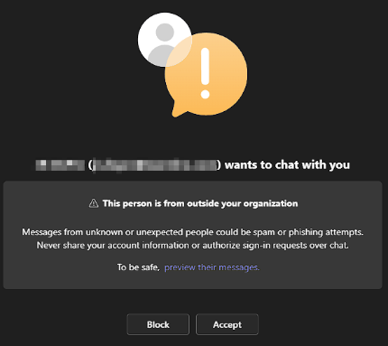 Figure 1 Example communication from threat actor. 