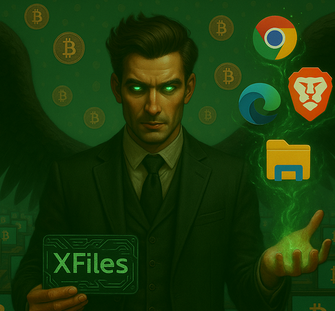 Figure 1 – XFiles Spyware advertisement image on hacking forum