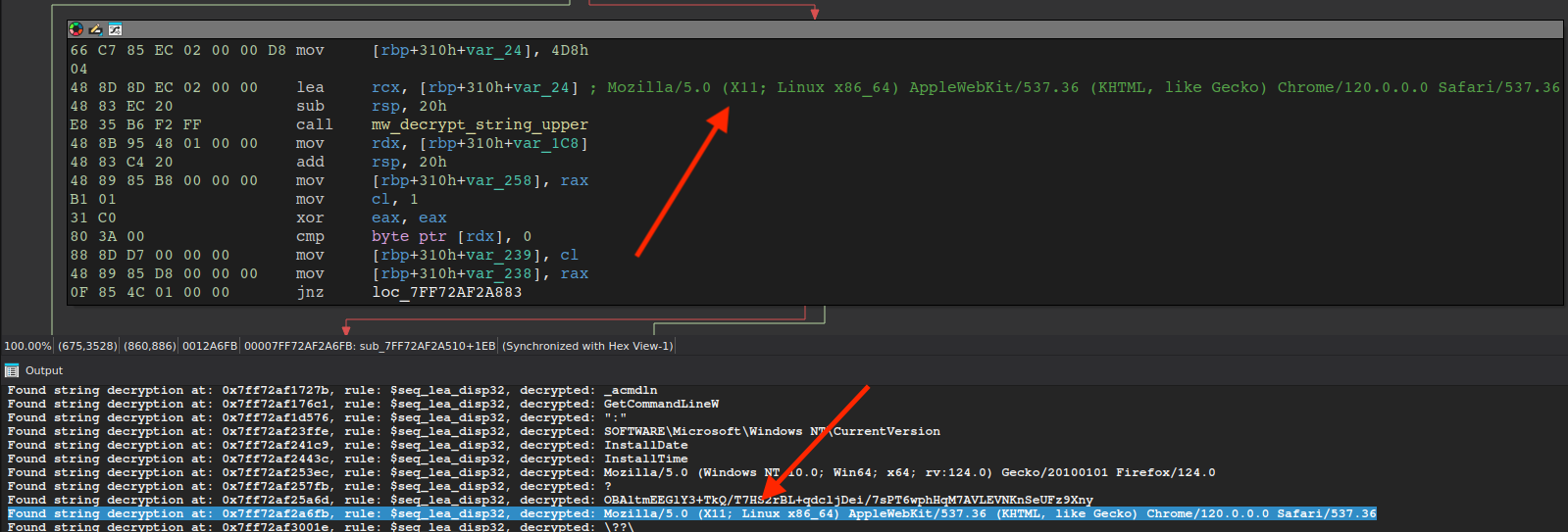 Figure 13 – IDA python script