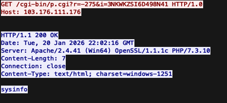 Figure 14 – Initial request/response PCAP