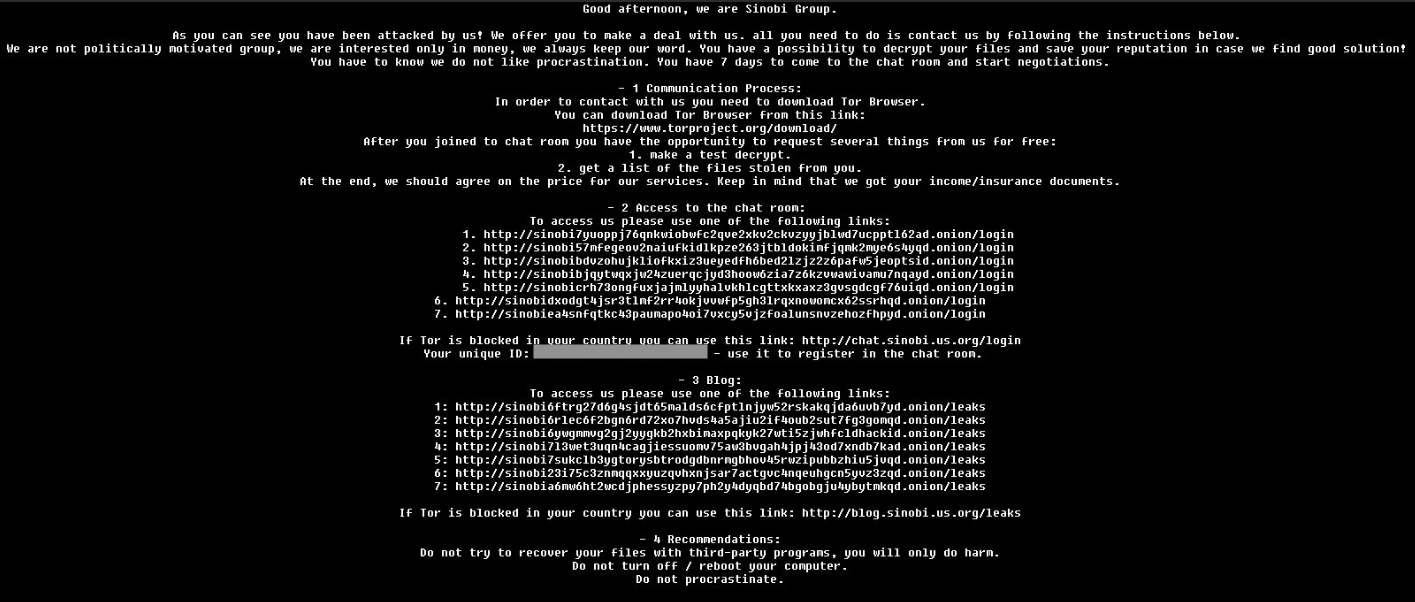 Figure 16 – Ransom note wallpaper