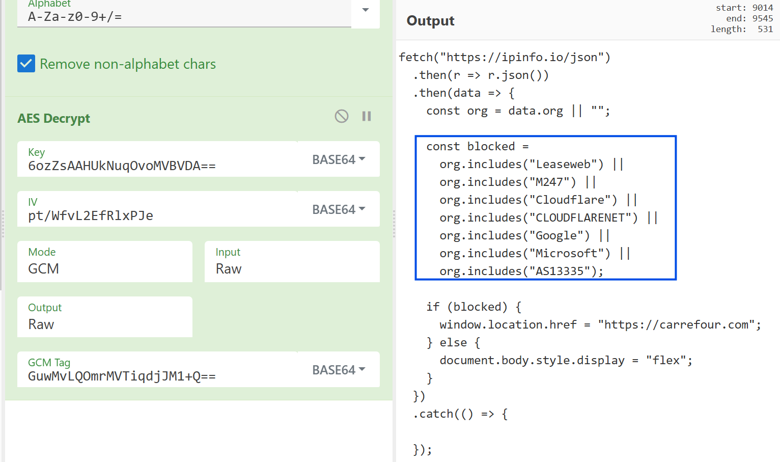 Figure 4 – Victim geolocation tracking implementation in Microsoft 365 phishing page