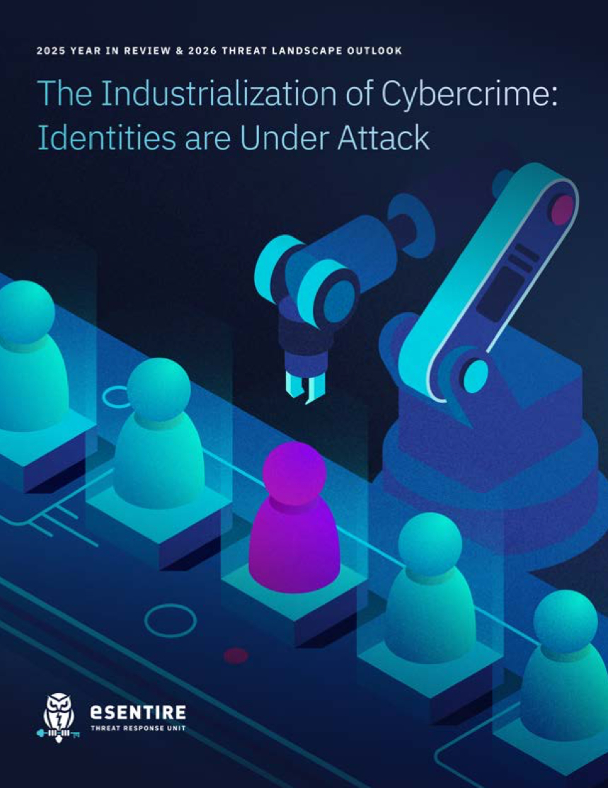 This is a preview image of eSentire's 2024 Threat Report which provides insights into threat actors tactics, techniques, and procedures (TTPs). 