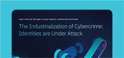 Cover of eSentire's The Industrialization of Cybercrime: Identities are Under Attack report