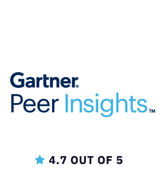 Gartner Peer Insights 4.7 out of 5 Logo