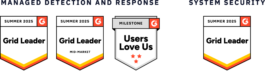 G2 Fall 2024 leader badges in the MDR category showcase eSentire's service excellence, as demonstrated by our detailed case studies.
